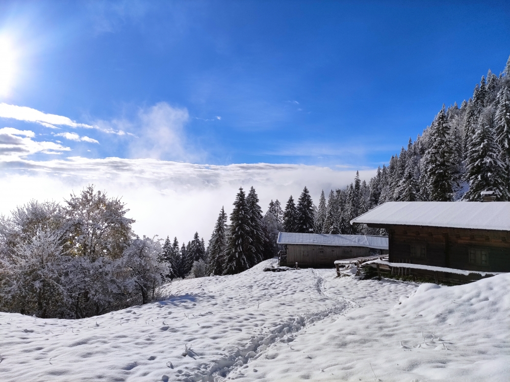 Wanderung Zunterköpfl: Wanderung Zunterköpfl: Ruraalm im November 2023