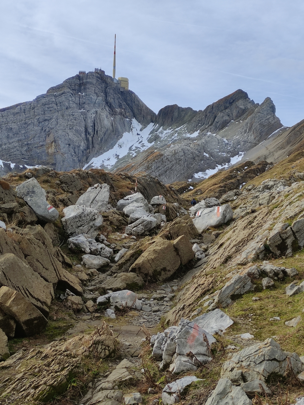 Wanderung Säntis mit Öhrli und Altmann: Nur am am Abstecher zum Ohrli schwierig