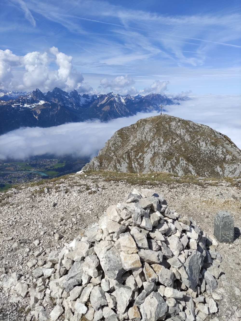 Wanderung Säuling: Wanderung Säuling: Blick vom Ostgipfel zum Westgipfel (Säuling)