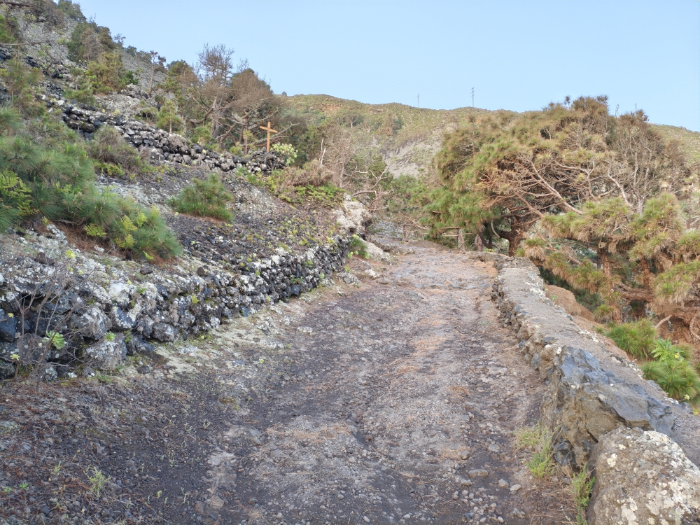 Wanderung Camino de El Lance: Aufstieg