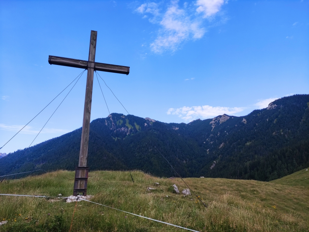 Wanderung Mühlhörndl: Wanderung Mühlhörndl: Gipfelkreuz (Schachenberg)