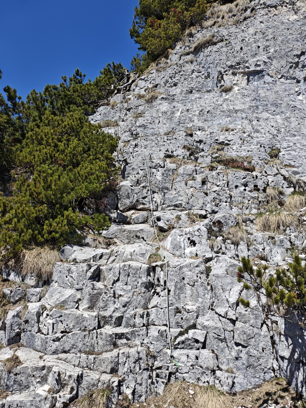Wanderung Schmittenstein: Kurze Kletterstelle