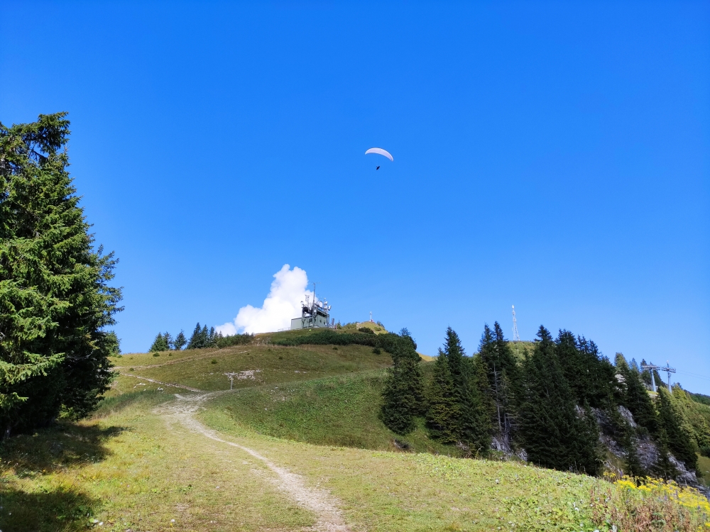 Wanderung Gaichtspitze bis Schneidspitze: Anstieg zum Hahnenkamm