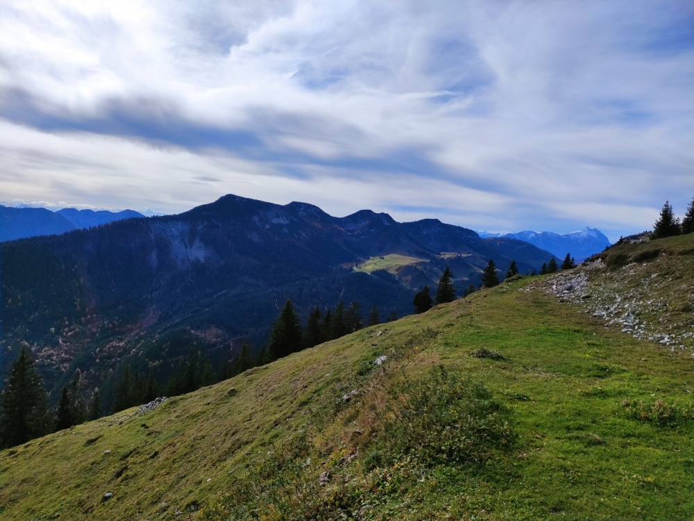 Wanderung Schönfeldjoch: Blick zum Veitsberg