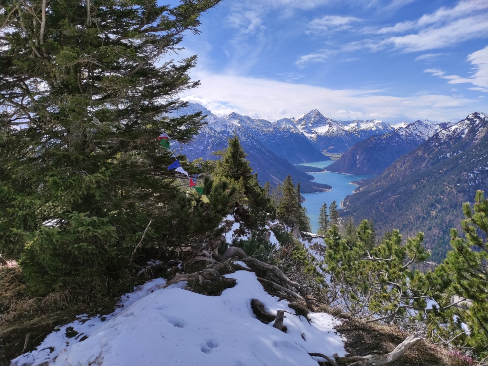 Wanderung Geierköpfe-Westgipfel: Wanderung Geierköpfe-Westgipfel: Gipfel ohne Kreuz (Schönjöchl)