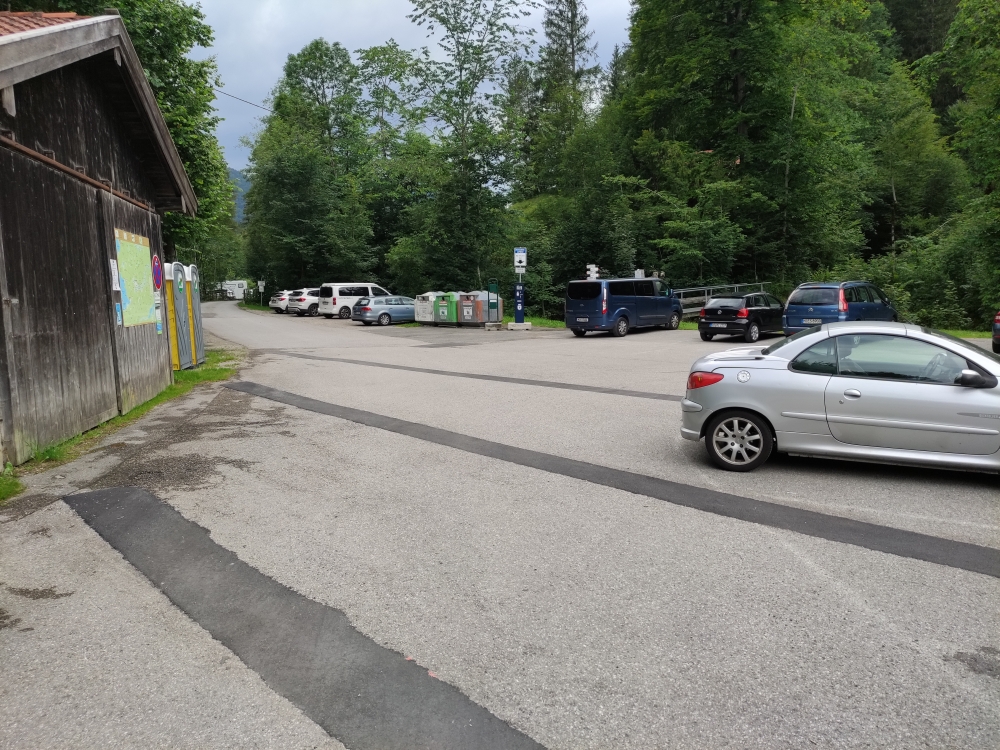 Wanderung Hirschhörnlkopf & Jochberg: Wanderung Hirschhörnlkopf & Jochberg: Parkplatz am Schützenhaus