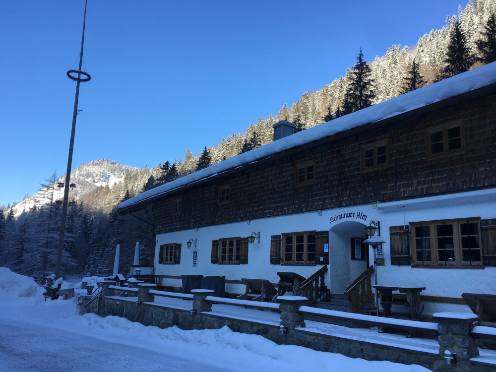 Wanderung Risserkogel: Wanderung Risserkogel: Schwaigeralm im Winter