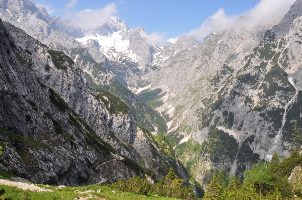 Wanderung Schwarzenkopf: Blick auf die Knappenhäuser