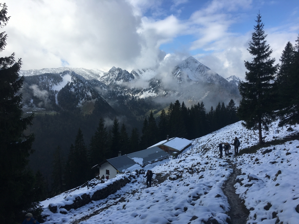 Wanderung Seebergkopf: Wanderung Seebergkopf: Seebergalm im Herbst