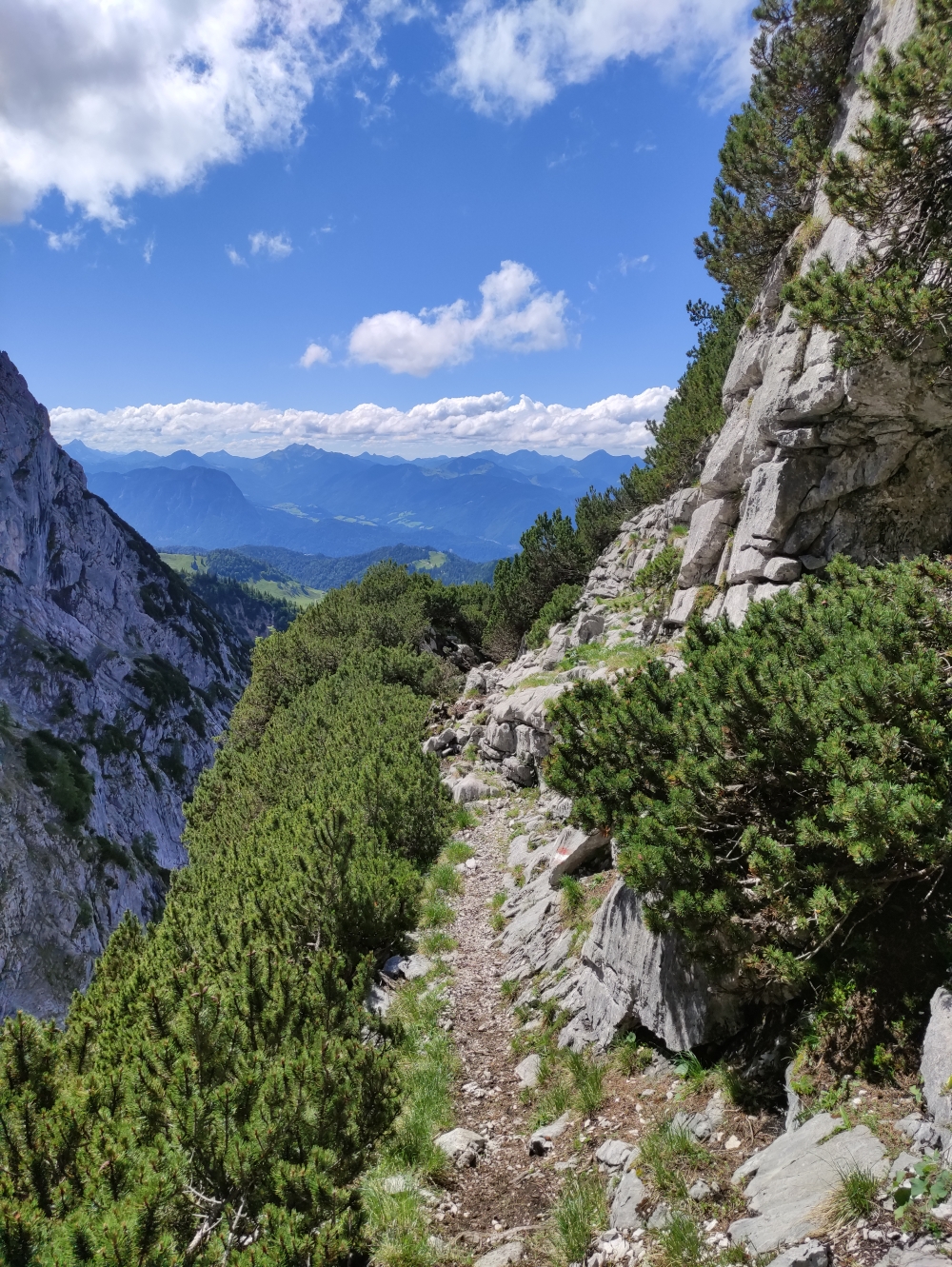 Klettersteig Hackenköpfe und Sonneck: Im mittleren Teil