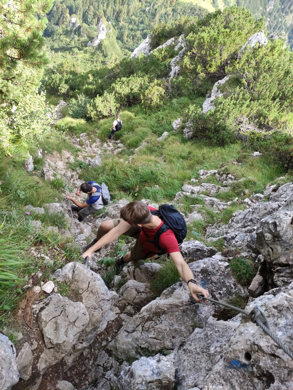 Wanderung Spitzstein Nordwandsteig: Die schwere Variante