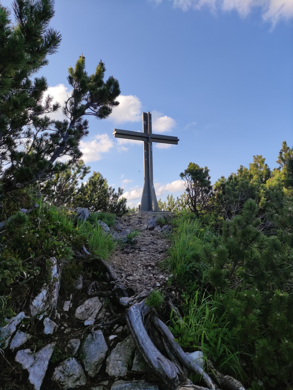Wanderung Großer Traithen mit Steilnerjoch: Wanderung Großer Traithen mit Steilnerjoch: Gipfelkreuz (Steilnerjoch)