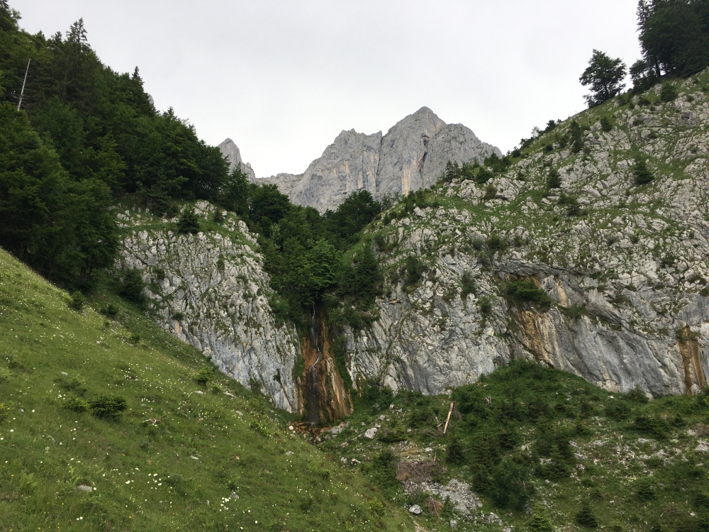 Klettersteig Ackerlspitze von St.Johann: Klettersteig Ackerlspitze von St.Johann: Stiegenbachwasserfall