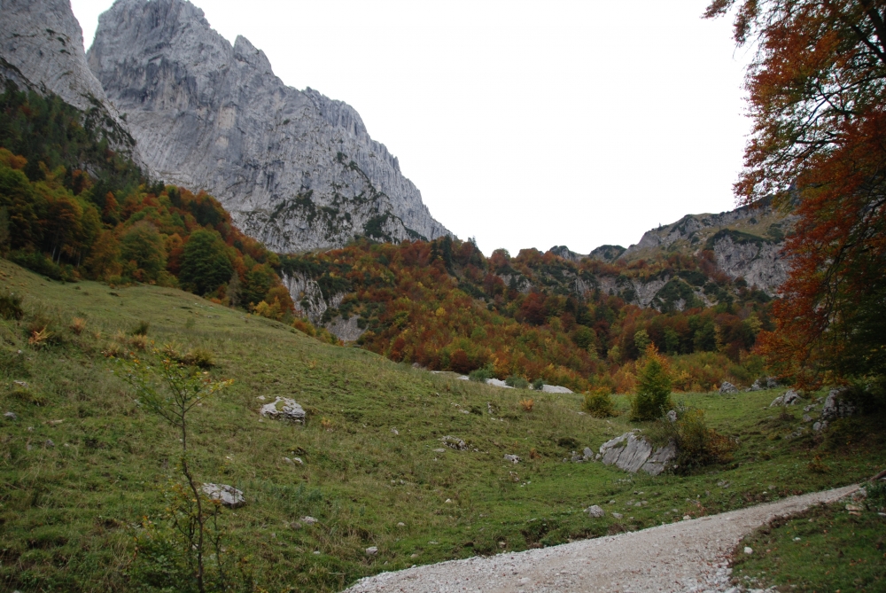 Wanderung Stripsenkopf: Blick zum Stripsenjochhaus