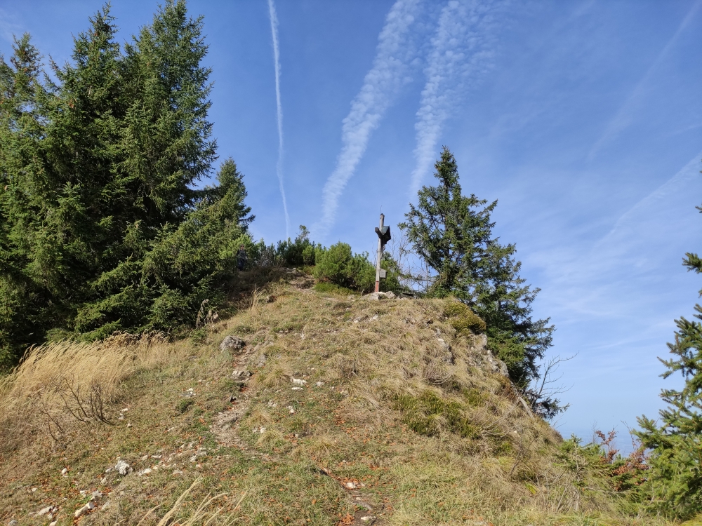 Wanderung Hochfelln über Strohnschneid: Wanderung Hochfelln über Strohnschneid: Gipfelkreuz (Strohnkopf)