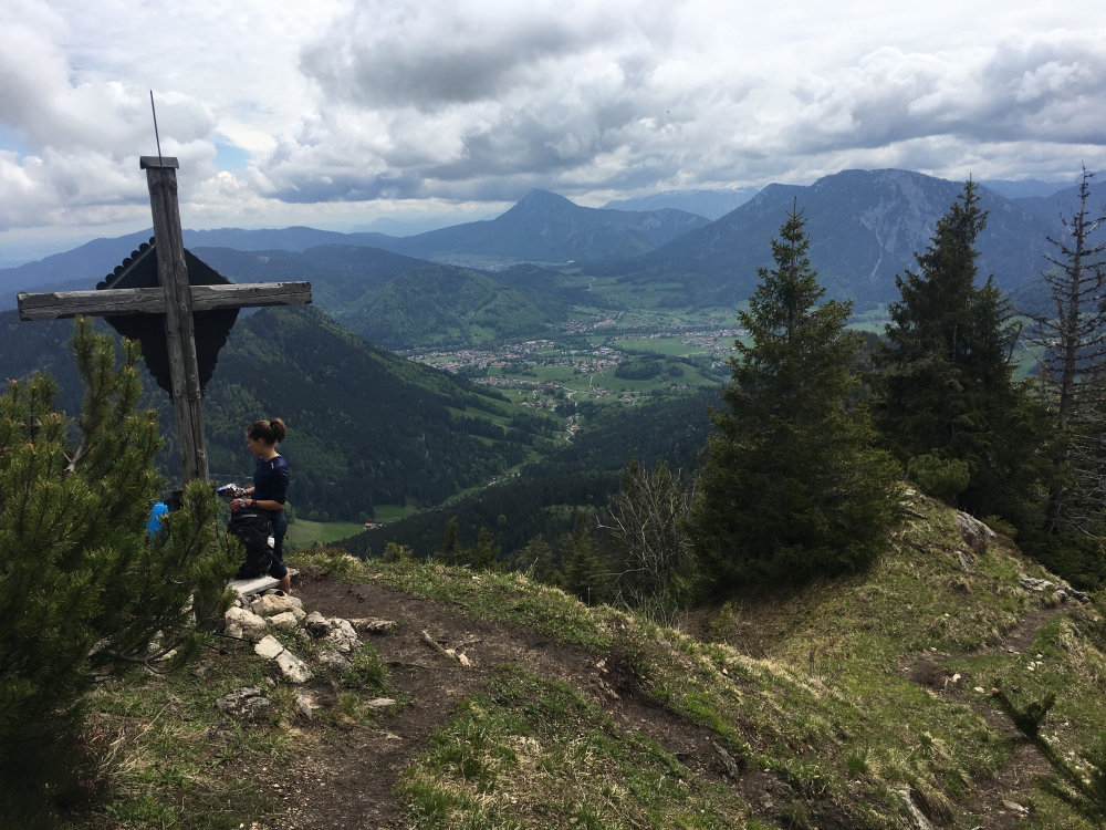 Wanderung Hochfelln über Strohnschneid: Wanderung Hochfelln über Strohnschneid: Gipfelkreuz Strohnkopf