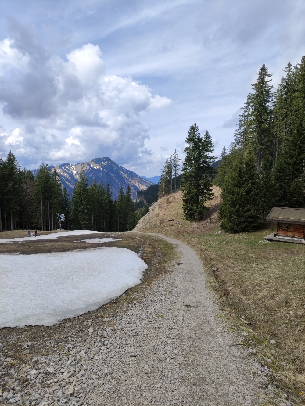 Wanderung Stümpfling: Abstieg über die Skipiste
