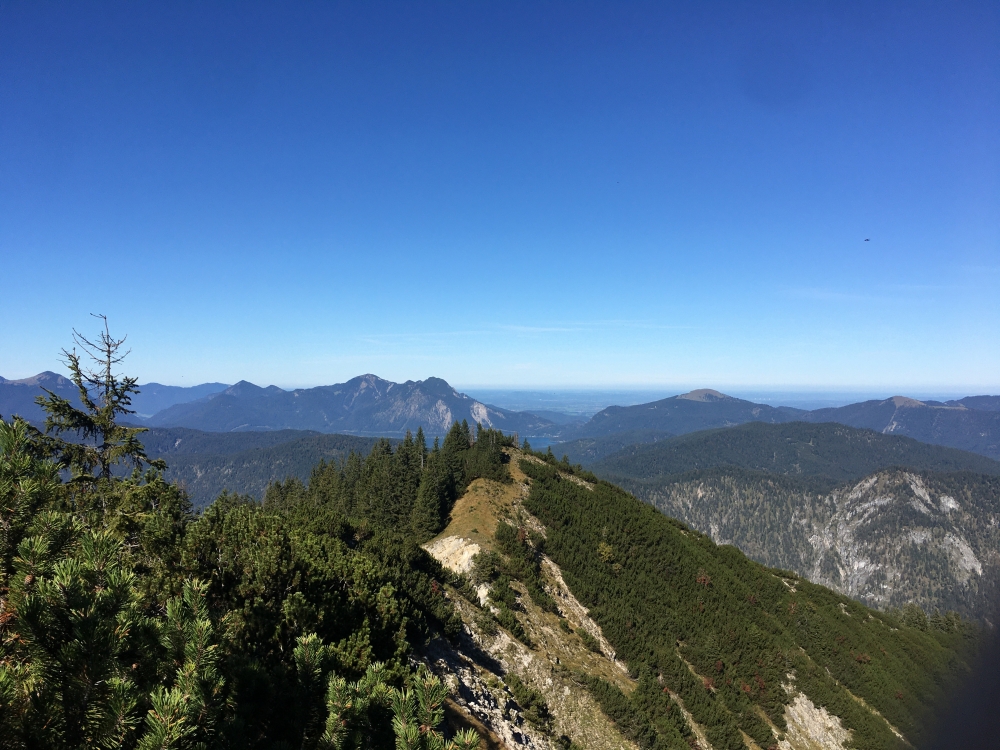 Wanderung Grasköpfl: Wanderung Grasköpfl: Das Stuhlbachjoch vom Grasköpfl aus gesehen