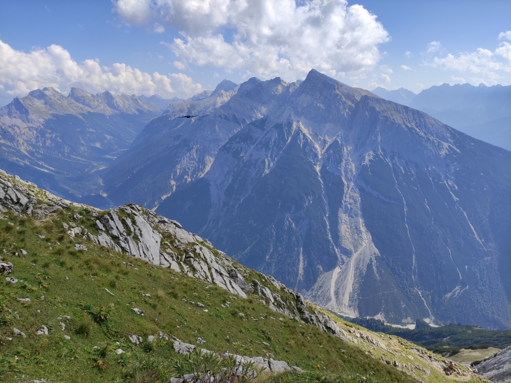 Pleisenhütte -> Pleisenspitze: Blick auf die Pleisenspitze