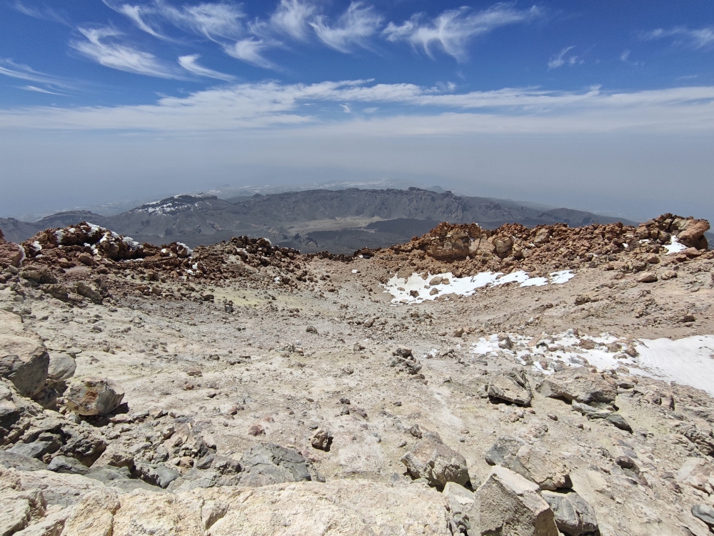 Wanderung Teide: Wanderung Teide: Blick zu den Los Roques de Garcia (Teide)