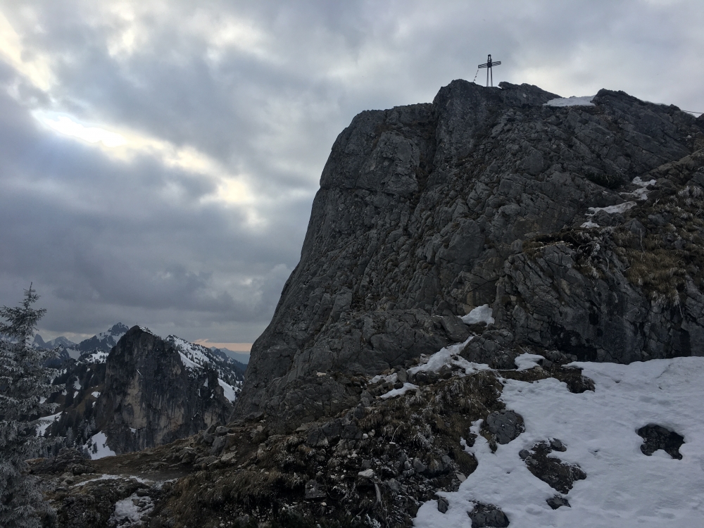 Wanderung Teufelstättkopf von Linderhof: Wanderung Teufelstättkopf von Linderhof: Die letzten Meter zum Gipfel (Teufelstättkopf)