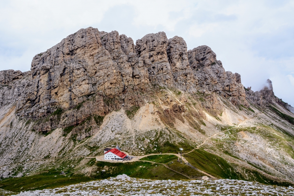 Laurenzi Klettersteig und Maximiliansteig: Laurenzi Klettersteig und Maximiliansteig: Tierser Alpl Hütte