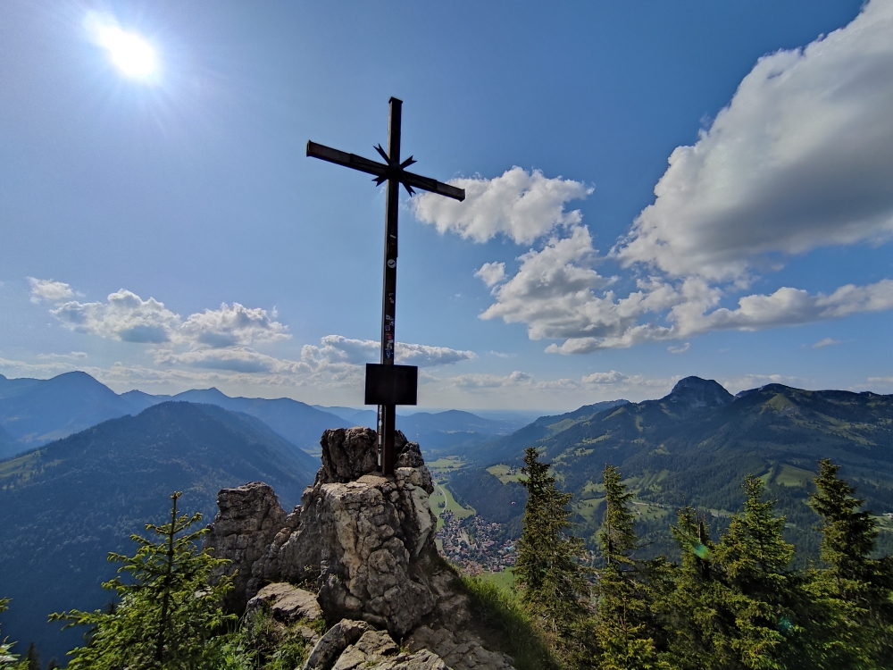 Wanderung Großer Traithen: Wanderung Großer Traithen: Gipfelkreuz (Vogelsang)