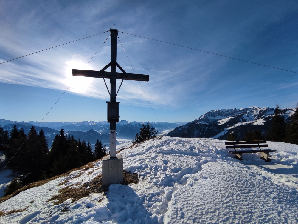 Wanderung Voldöpper Spitze (Überschreitung): Wanderung Voldöpper Spitze (Überschreitung): Gipfelkreuz (Voldöpper Spitze (Brandenberg))