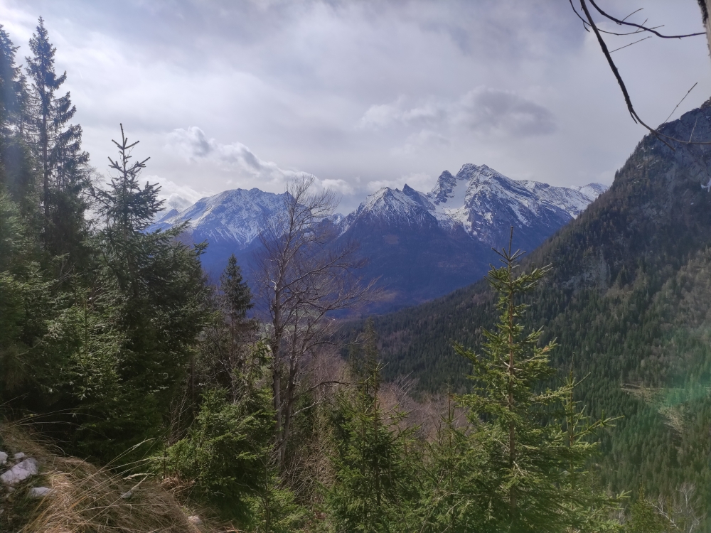 Wanderung Wachterlhorn: Wanderung Wachterlhorn: Blick zum Watzmann und Hochkalter (Wachterlhorn)