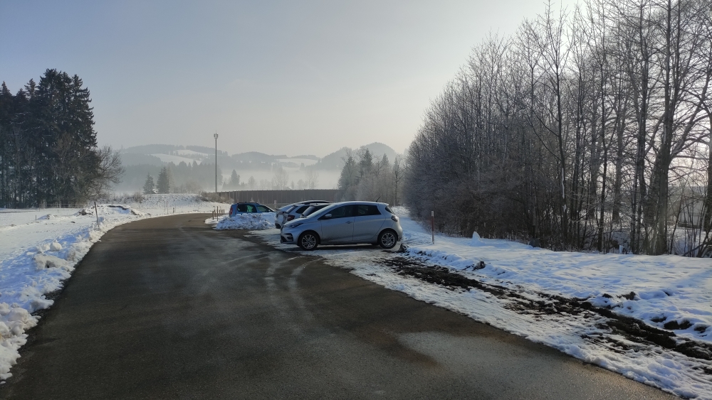 Rodeln Kappeler Alp: Rodeln Kappeler Alp: Parkplatz