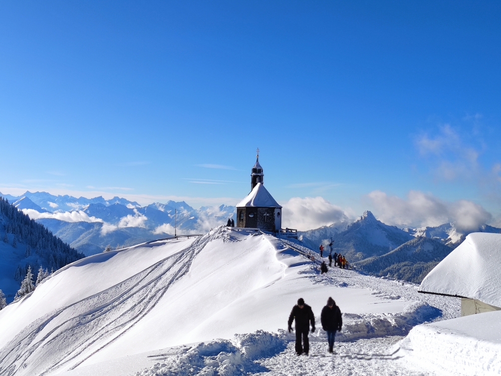 Rodeln Wallberg: Start der Rodelbahn bei der Wallbergkapelle (Heilig Kreuz)