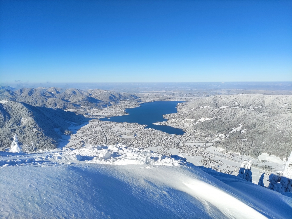 Rodeln Wallberg: Rodeln Wallberg: Blick auf den Tegernsee (Wallberg)