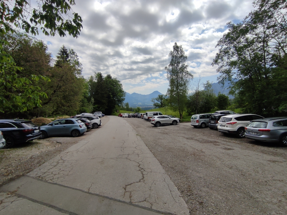 Wanderung Schrofen: Wanderung Schrofen: Wanderparkplatz