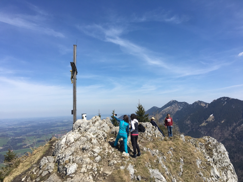Wanderung Kitzstein aus dem Inntal: Wanderung Kitzstein aus dem Inntal: Am Gipfel (Wasserwand)