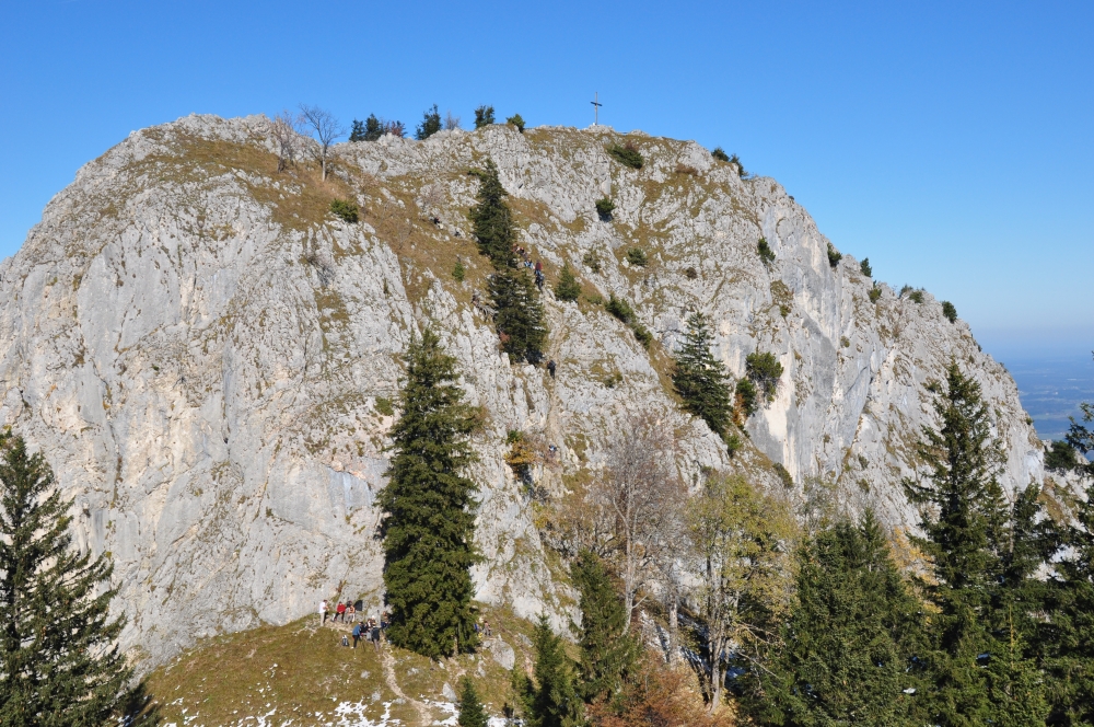 Wanderung Kitzstein aus dem Inntal: Wanderung Kitzstein aus dem Inntal: Blick auf die Wasserwand vom Heuberg