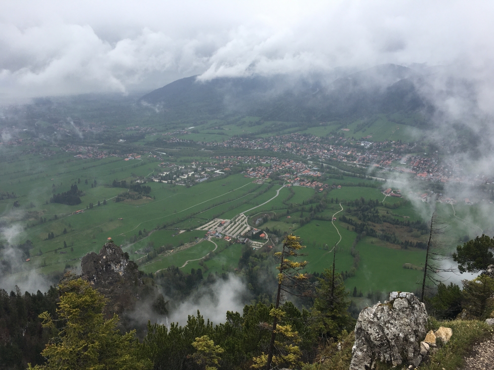 Wanderung Waxenstein: Wanderung Waxenstein: Blick auf Lenggries (Waxenstein)