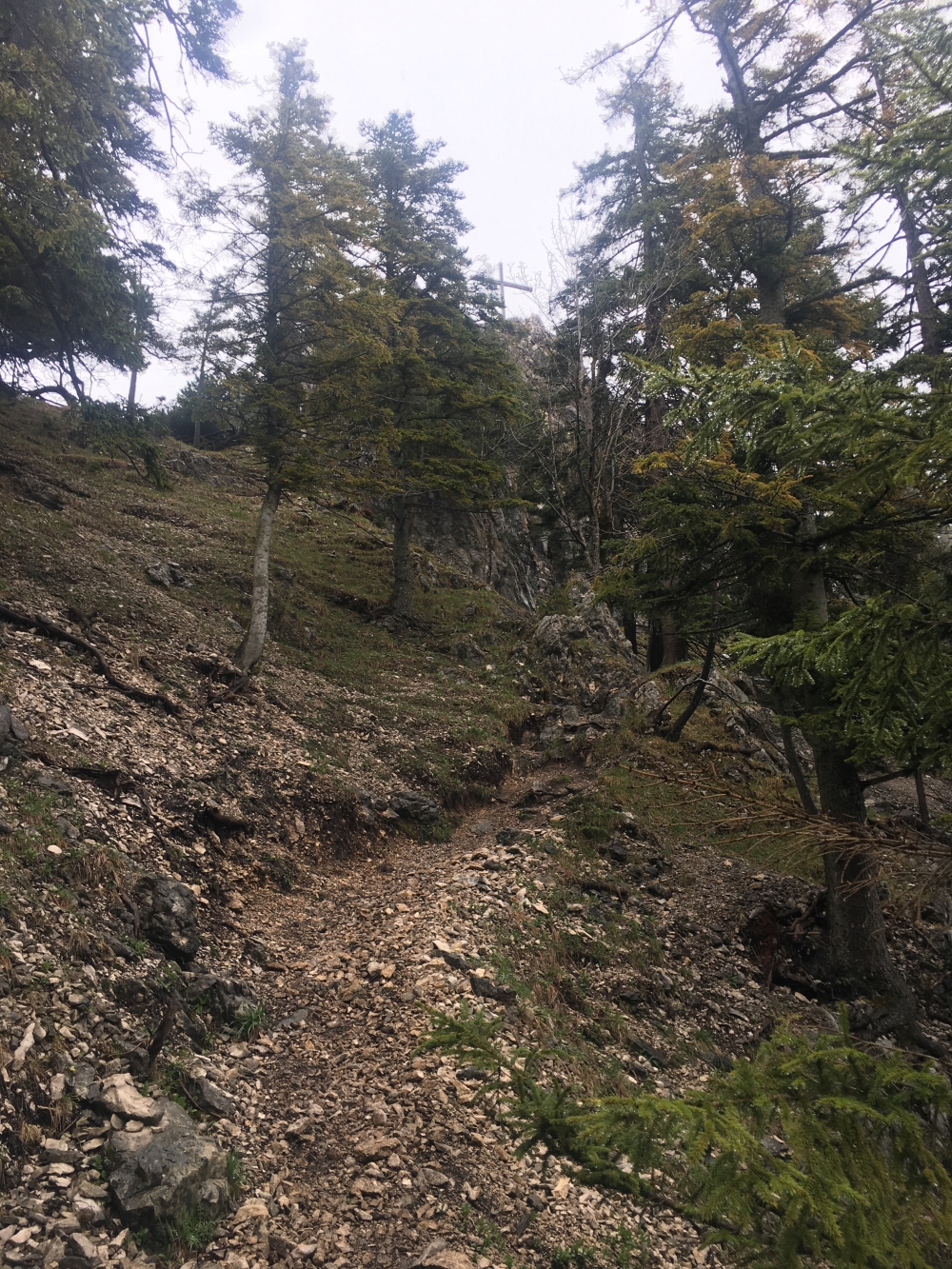 Wanderung Waxenstein: Auf dem Weg zum Gipfel