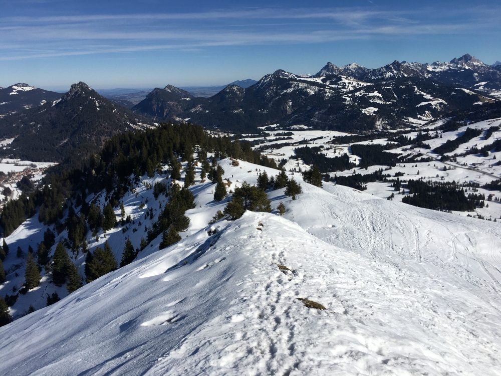 Wanderung Wertacher Hörnle & Spieser: Der kurze Weg von Jochschrofen zum Ornach