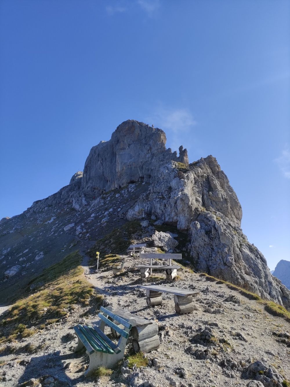 Karwendel-Klettersteig: Einstieg in den Klettersteig