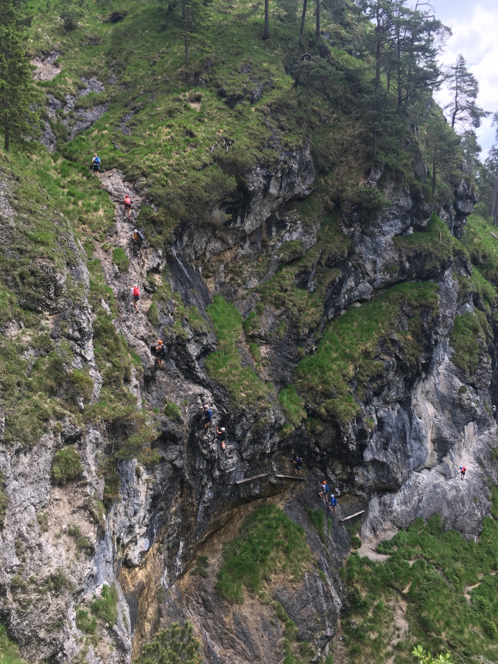 Klettersteig Wetterkreuz: Mittelteil