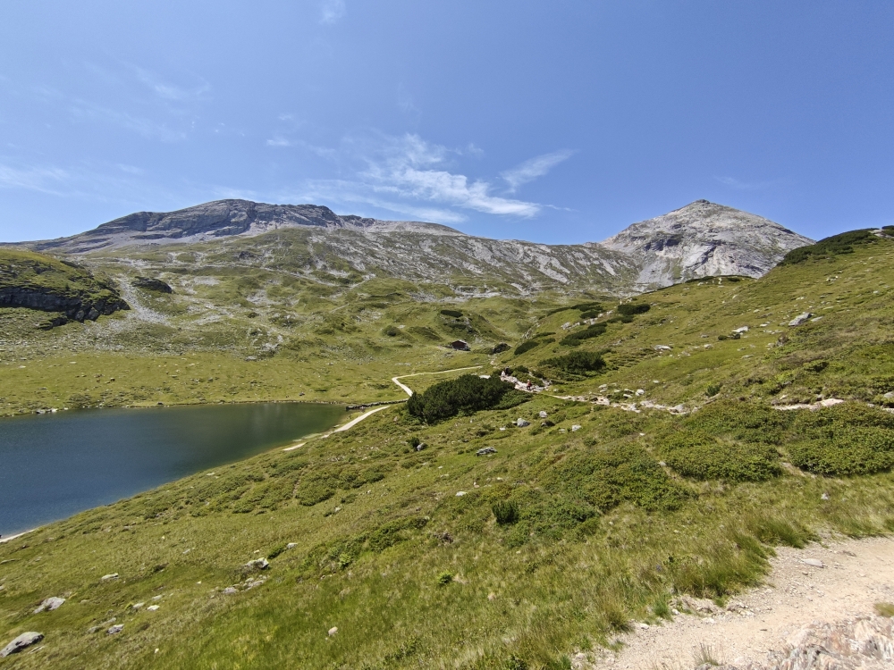 Wanderung Zinkwand: Blick auf Lungauer Kalkspitze und Steirische Kalkspitze 