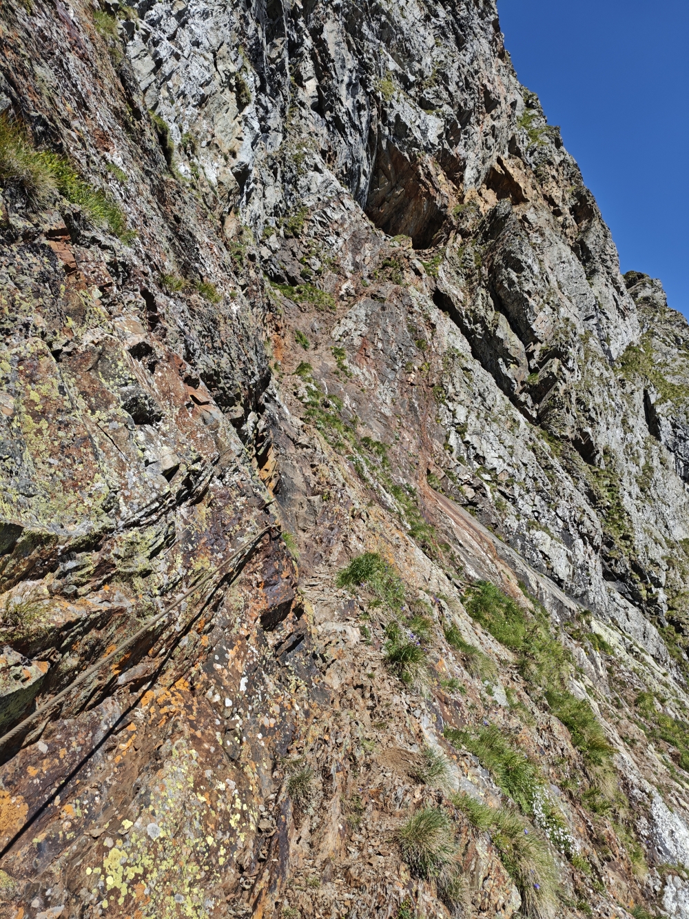 Wanderung Zinkwand: Laut Karte ein Klettersteig aber eher ein kurzer versicherter Zustieg